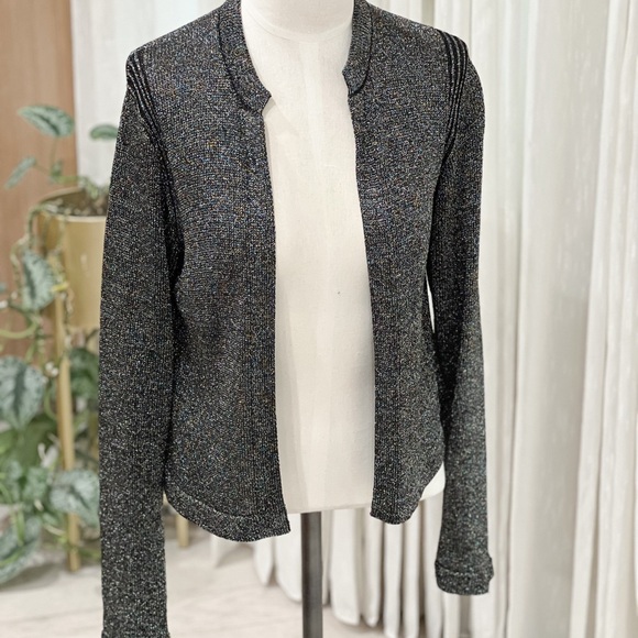 Rachel Comey Mock Neck metallic shimmer open Sweater Size: Large - Picture 1 of 9
